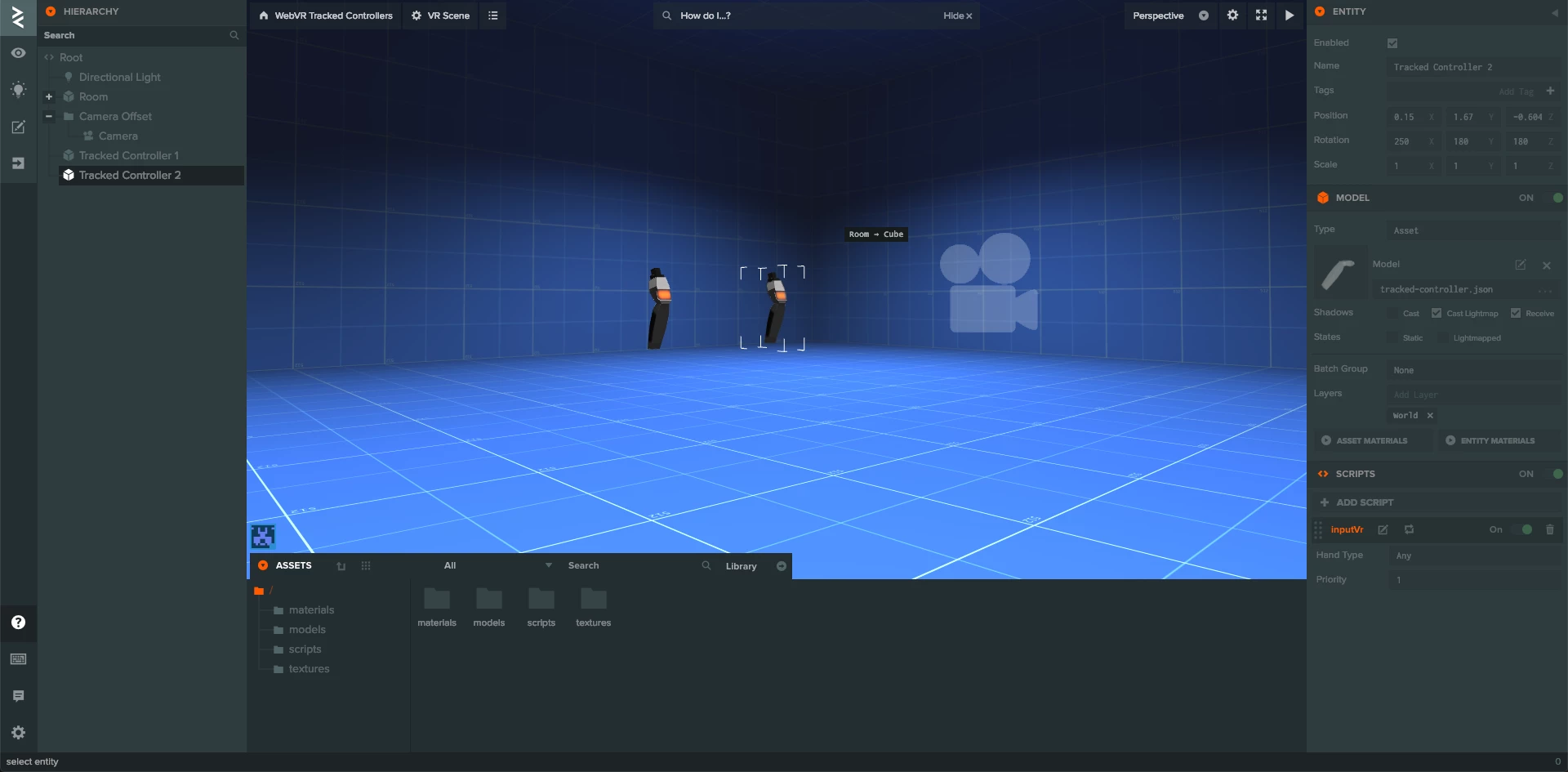 Огляд можливостей PlayCanvas для створення Web додатків VR