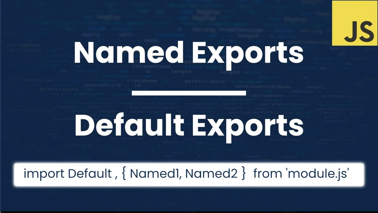 Яка різниця між експортом за замовчуванням та іменованим експортом в JavaScript?